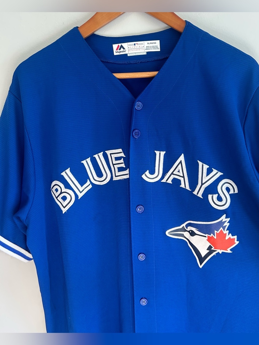 Authentic Majestic Toronto Blue Jays Edwin Encarnacion Baseball Jersey Sz XL #12 - Picture 4 of 10